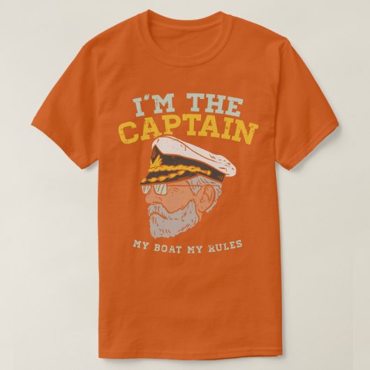 Im de kapitein Mijn boot Mijn regels 1 T-shirt (Design voorkant)