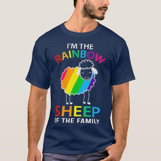 Im de regenboogschaap van de gezinshereniger (2) t-shirt (Voorkant)
