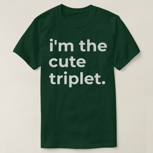 im de schattige triplet t-shirt (Design voorkant)
