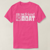 IM de vriend met de boot Funny Boating T-shirt (Design voorkant)