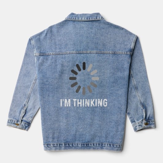 Im die Coder Programmer Admin Developer Softw denk Denim Jacket (Achterkant)