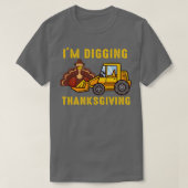 Im Digging Thanksgiving Turkey Tractor Toddler Kin T-shirt (Design voorkant)