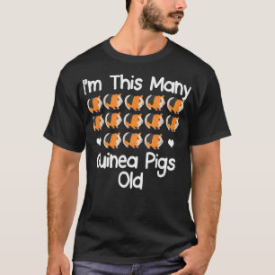 Im Dit Veel cavia's Oud 13 jaar oud verjaardag T-shirt