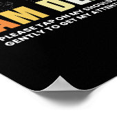 IM doofstomme gebarentaal doof bewustzijn Poster (Hoek)