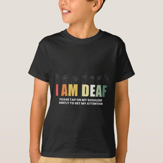 IM doofstomme gebarentaal T-shirt (Voorkant)