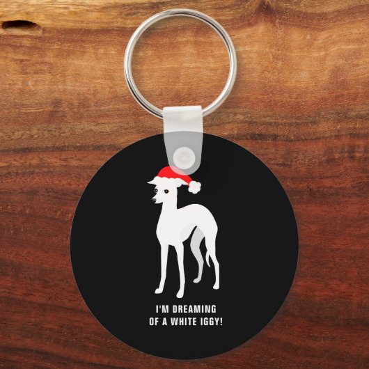 Im Dreaming Of A White Iggy Christmas Sleutelhanger (Voorkant)