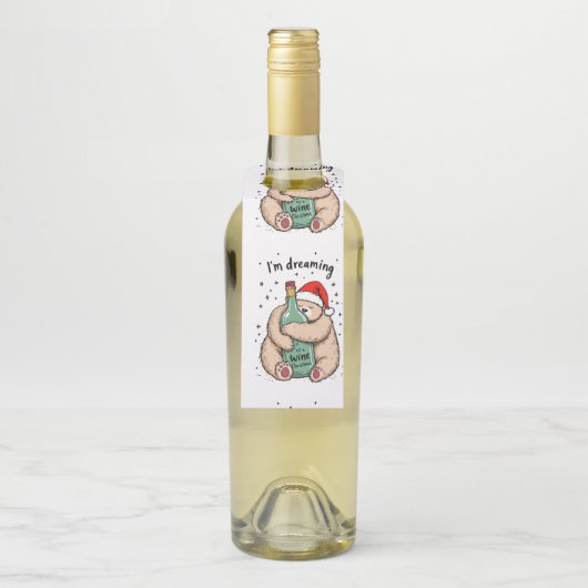 I'm Dreaming of a Wine Christmas  Flessenhanger (Op fles)