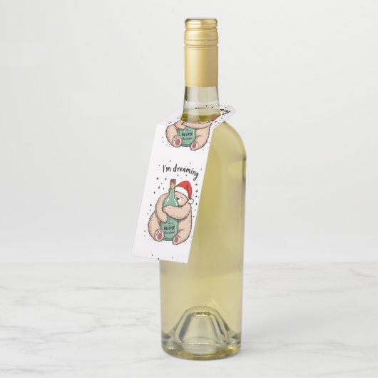 I'm Dreaming of a Wine Christmas  Flessenhanger (Schuin)