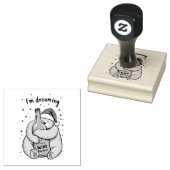 I'm Dreaming of a Wine Christmas Rubberstempel (Gestempeld)