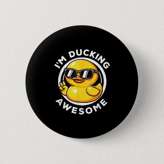 IM Ducking Geweldige Ik hou van eendenliefhebbers Ronde Button 5,7 Cm (Voorkant)