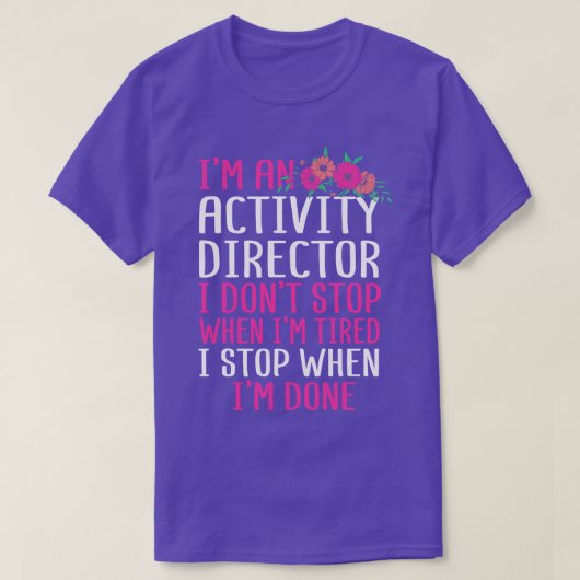 IM Een activiteitendirecteur T-shirt (Design voorkant)
