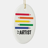 Im een artiest keramisch ornament (Rechts)