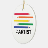 Im een artiest keramisch ornament (Links)