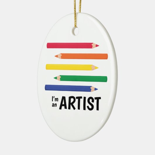 Im een artiest keramisch ornament (Links)