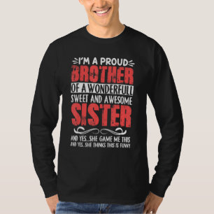 Im een bruine broeder van een schitterende tweet e t-shirt
