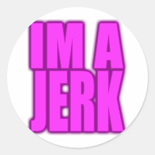 IM Een eikel jerkin jerking jerk dans Ronde Sticker (Voorkant)