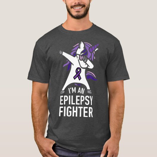 IM Een Epilepsie Strijder Dabbing Eenhoorn Kind Ma T-shirt (Voorkant)