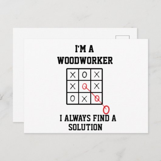 Im een houtwerker ik vind altijd een Briefkaart va (Voorkant / Achterkant)