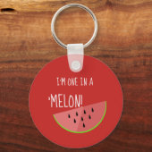 Im één in een Melon-Sleutelhanger met schattige wa Sleutelhanger (Voorkant)