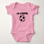 IM EEN KEEPER-SPORTESLANG - SOCCER CREEPER ROMPER (Voorkant)