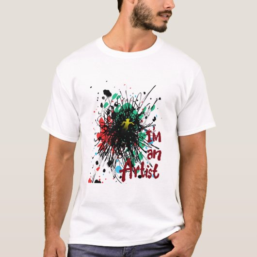 im een kunstenaar t-shirt (Voorkant)
