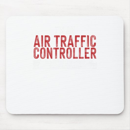 Im een luchtverkeersleider om tijd te besparen muismat (Voorkant)