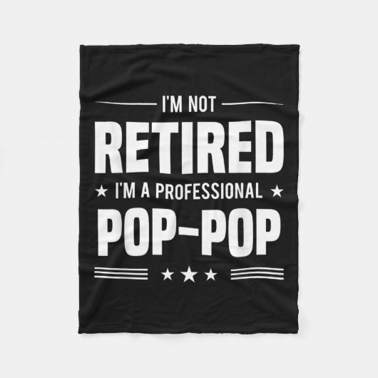 IM een professionele Pop-pop pensionering Fleece Deken (Voorkant)