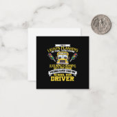 im een schoolbuschauffeur terug naar schoolcadeau notitiekaartje (Voorkant / Achterkant in situ)