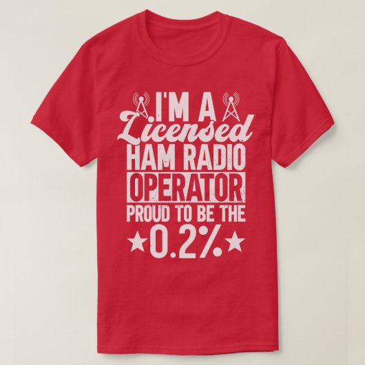Im een vergunninghoudend radiooperatuurplatform om t-shirt (Design voorkant)