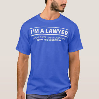 IM een Wit tekst LAWYER T-shirt