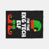 I'm Ekg Tech Elf Family Pajama Christmas Electroca Fleece Deken (Voorkant (Horizontaal))