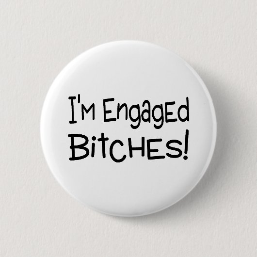 Im Engaged Ronde Button 5,7 Cm (Voorkant)