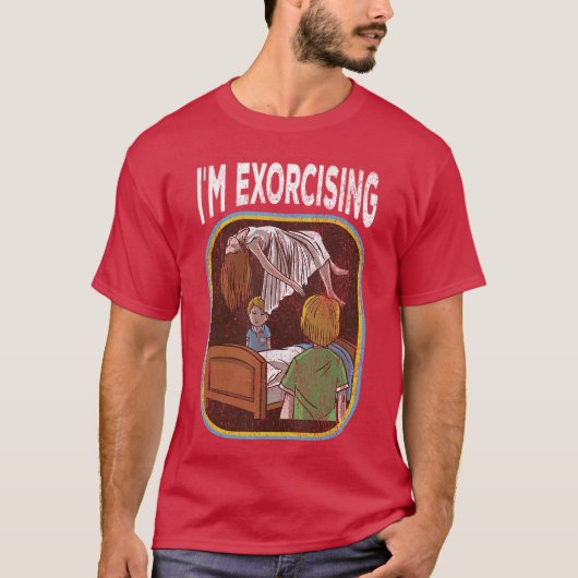 Im Eorcising Funny Eercise boy T-shirt (Voorkant)