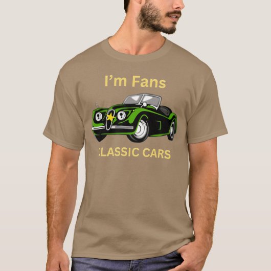 IM FANS CLASIC CARS SHIRT girl (Voorkant)