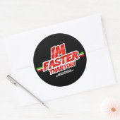 I'm Faster than you! Sticker (Envelop)