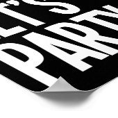 I'm Fat Let's Party Funny Fat People Drinking  Poster (Hoek)