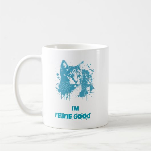 "Im Feline Good" Koffiemok (Links)