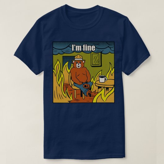 Im Fine Beer Fire Meme van Tobe Fonseca T-shirt (Design voorkant)