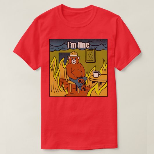 Im Fine Beer Fire Meme van Tobe Fonseca T-shirt (Design voorkant)