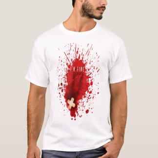Im Fine Bloody Blood Stain Graphic T-shirt