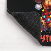 I'm Fine Everything Is Fine Christmas Highland Cow Muismat (Hoek)