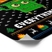 I'm Fine Everything Is Fine Dumpster Fire Funny Ug Poster (Hoek)