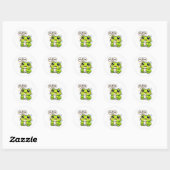 I'm Fine Frog Ronde Sticker (Vel)