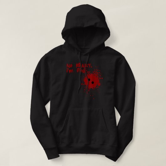 Im Fine Halloween bloedplaatje Bloody Halloween Hoodie (Design voorkant)