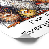 I'm Fine It's Fine Everything Is Fine Chicken Than Poster (Hoek)
