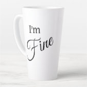 I'm Fine Latte Mug Mok (Linkerhoek)