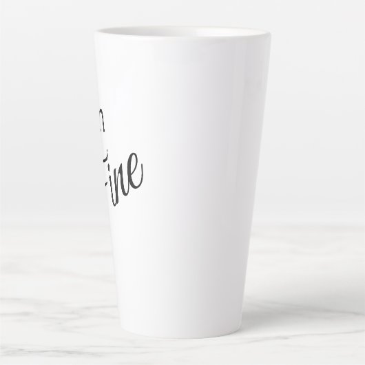 I'm Fine Latte Mug Mok (Voorkant)