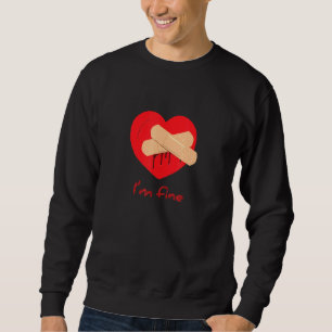 Im Fine Red Heart Bleeding Heart Heart Heart Hart  Trui