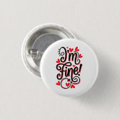 Im fine ronde button 3,2 cm (Voorkant /achterkant)