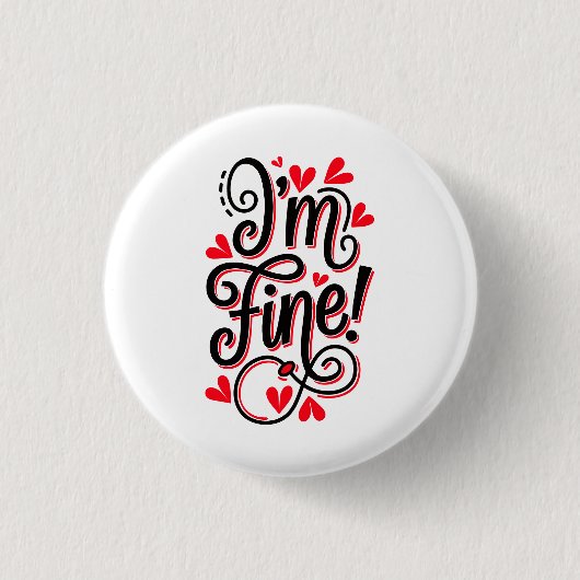 Im fine ronde button 3,2 cm (Voorkant)